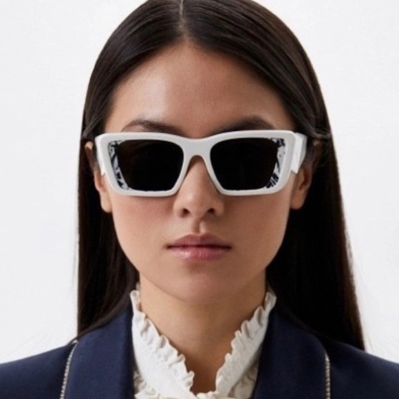NEW PR08YS 02V5S0 WOMEN SUNGLASSES PRADA PR 08YS WHITE EYEWEAR PRADA - Picture 8 of 14